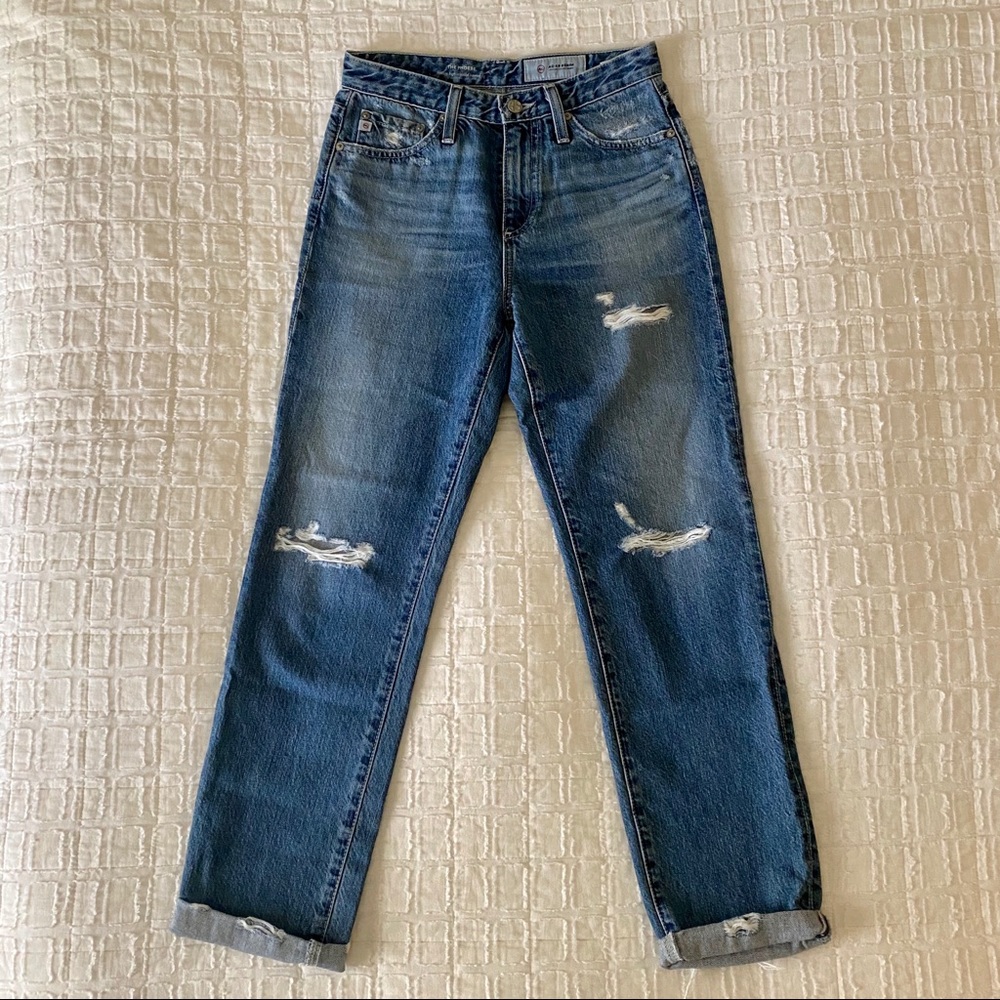 LIKE NEW AG Distressed Phoebe Jeans